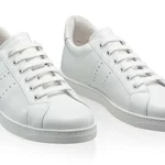 Women Leather Sport Shoes 8330 Vitello Alb