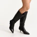 Women Leather Boots 8187 Vitello Black