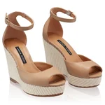 Women's Leather Sandals 8048 Bottalato Cappuccino