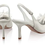 Mid-heel Slingback Pumps 8434 Vitello White