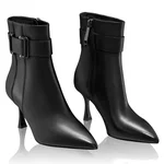 Leather Ankle Boots 8186 Vitello Black