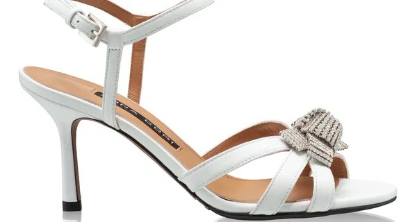 Women Leather Sandals 8129 Vitello White