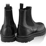 Men Leather Casual Boots 7320 Vitello Black
