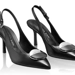 Mid-heel Slingback Pumps 8062 Vitello Black