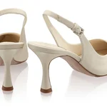 Mid-heel Slingback Pumps 5728 Vitello Panna
