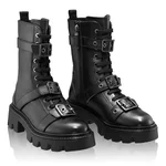 Women Leather Ankle-Boots 8185 Vitello Black