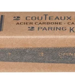 Boite de 2 Couteaux d'Office N°102 Carbone
