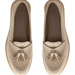 Women Casual Loafers 8002 Nabuck Beige
