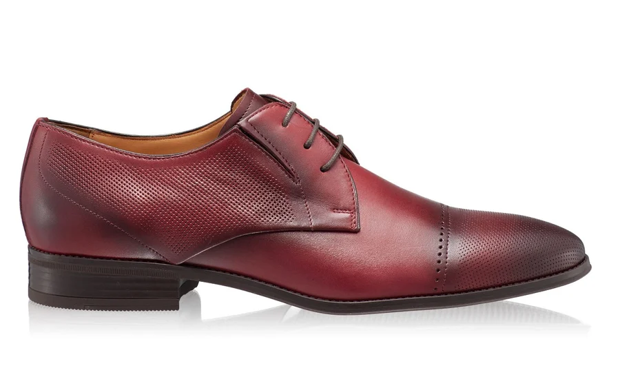 Men Natural Leather Shoes 6856 Vitello Bordo