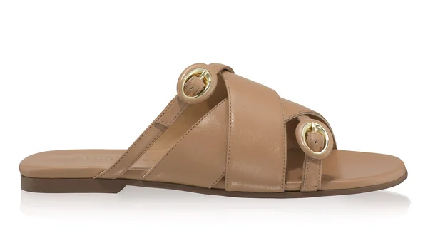 Women Leather Mules 8347 Vitello Cappuccino