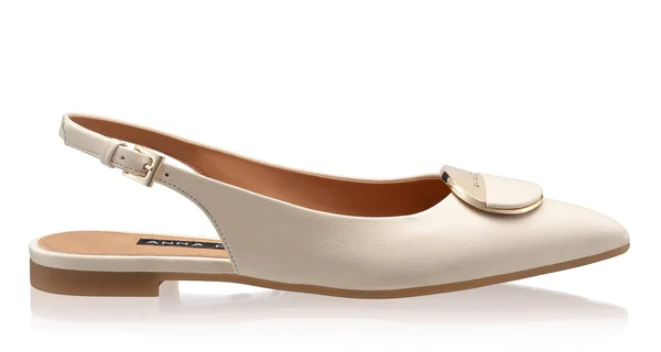 Women Ballerina Flats 7505 Vitello Panna