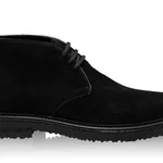 Men Suede Leather Boots 7741 Crosta Black