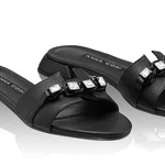 Women Leather Mules 8034 Bottalato Black
