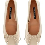 Women Ballerina Flats 8103 Vitello Panna