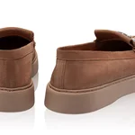 Women Casual Genuine Leather Loafers  8137 Crosta Brown