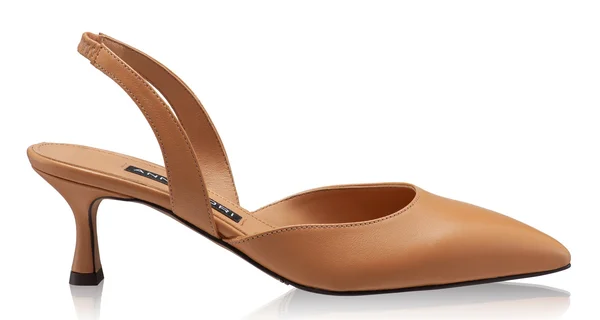 Mid-heel Slingback Pumps 8054 Vitello Cappuccino