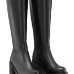 Women Leather Boots 7911 Vitello Black