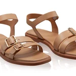 Women Leather Sandals 8356 Vitello Cappuccino