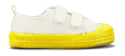 S.M.KID VELCRO 10 WHT/823 YELW
