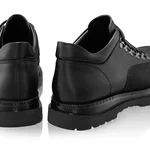 Men Genuine Leather Casual Shoes 7757 Vitello+Nabuck Black