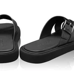 Women Leather Mules 8382 Vitello Black