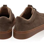 Men Suede Leather Sport Shoes 7610 Crosta Antracite