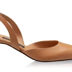 Mid-heel Slingback Pumps 8054 Vitello Cappuccino