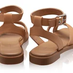 Women's Leather Sandals 8456 Bottalato Cappuccino