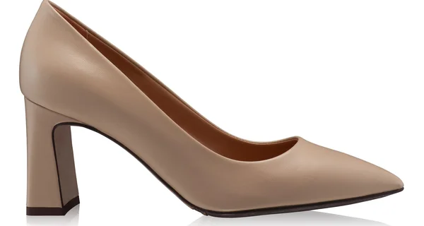 Mid-heel Pointed Toe Pumps 6146 Vitello Beige