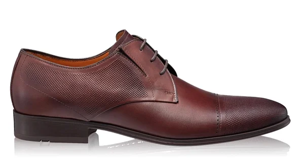 Elegant Men Shoes 6856 Vitello Foro Brown