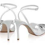 Women Bridal Leather Sandals 8486 Vitello White