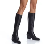 Women Leather Boots 7908 Vitello Black