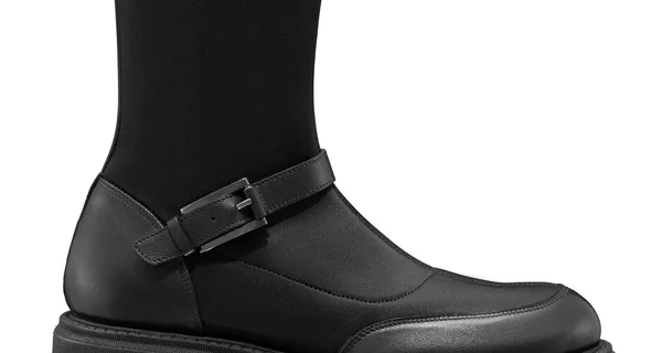 Women Ankle-Boots 7988 Vitello + Stretch Black