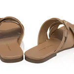 Women Leather Mules 8347 Vitello Cappuccino