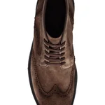 Men Suede Leather Boots 7742 Crosta Taupe