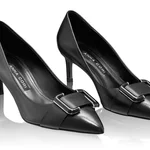 High-heel Leather Pumps 8225 Vitello Black