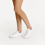 Women Leather Sport Shoes 8330 Vitello Alb