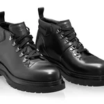 Men Leather Boots 7748 Vitello Black