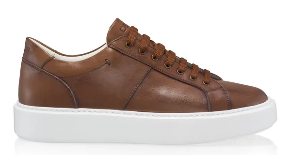 Men genuine leather sports shoes 6897 Vitello Brown