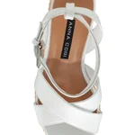 Women Leather Sandals 8089 Vitello White