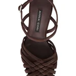 Women Leather Sandals 8481 Camoscio T.Moro