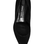 Kitten-heel Leather Pumps 8087 Camoscio Black