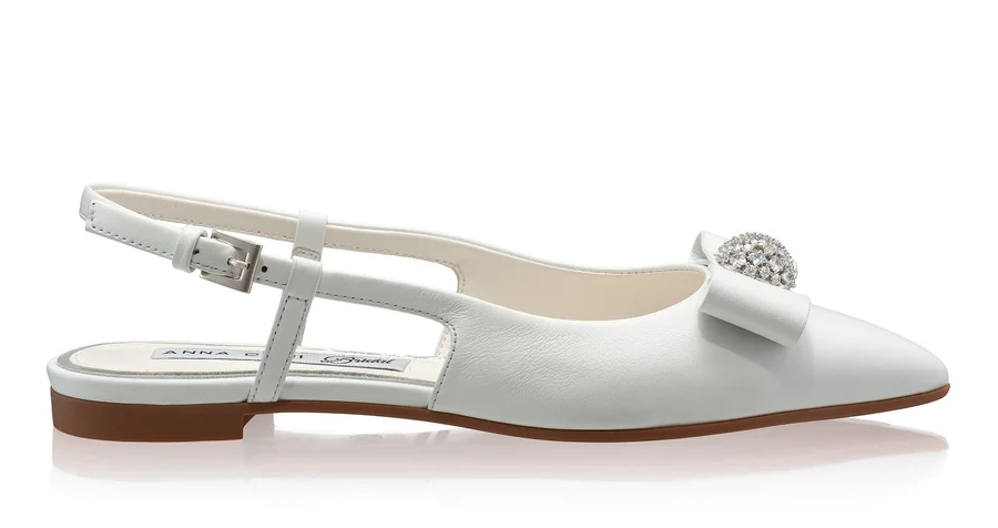 Women's Ballerinas 8396 Vitello White