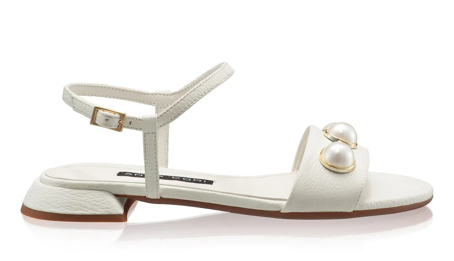 Women Leather Sandals 8310 Bottalato Panna