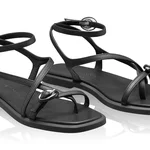 Women's leather sandals 8379 Bottalato Black