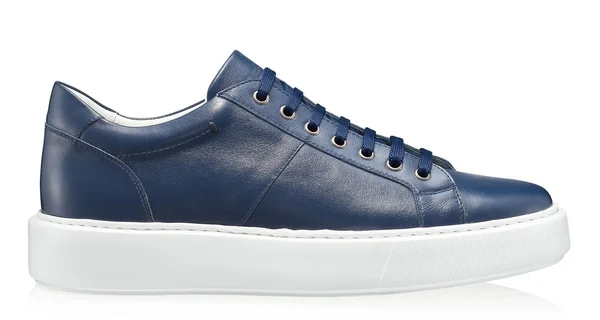Men genuine leather sports shoes 6897 Vitello Blue