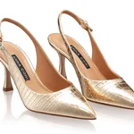Mid-heel Slingback Pumps 5728 Croco Oro