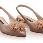 Women Ballerina Flats 8394 Lac Nude
