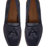 Men Leather Loafers 7628 Crosta Blue