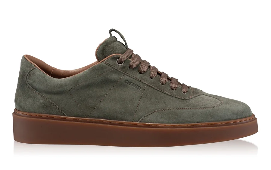 Men Suede Leather Sport Shoes 7610 Crosta Militare